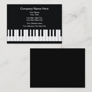 Musik Piano Thema Business Cards Visitenkarte