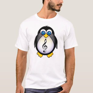 Musik-Pinguindreifacher Clef T-Shirt