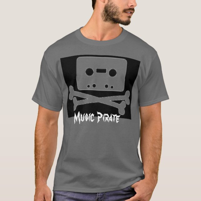 Musik-Pirat T-Shirt (Vorderseite)
