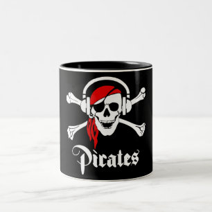 Musik-Piraten Zweifarbige Tasse