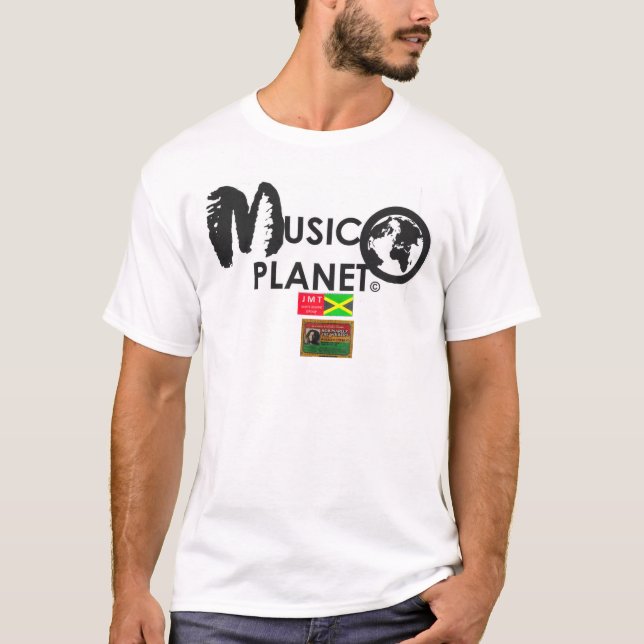 MUSIK PLANET T - Shirt der Männer (Vorderseite)