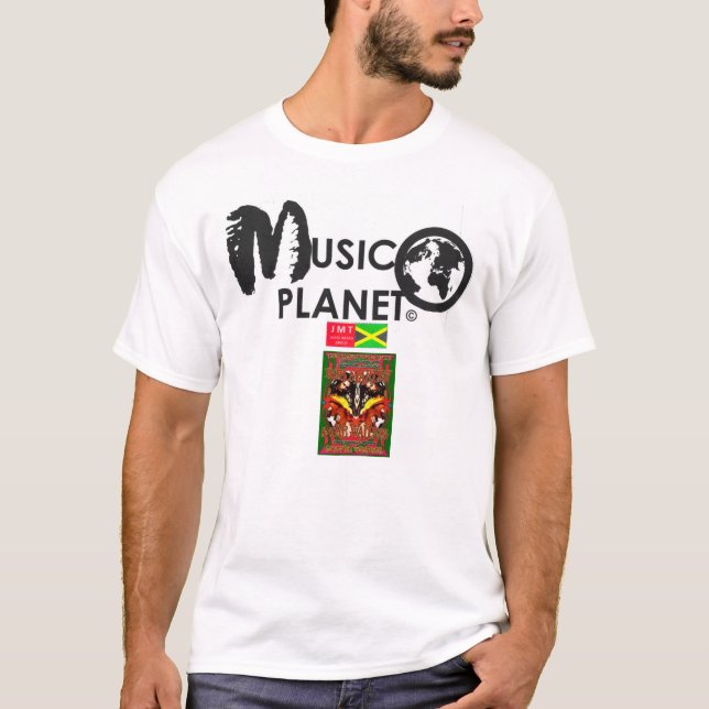 MUSIK PLANET T - Shirt der Männer (Vorderseite)