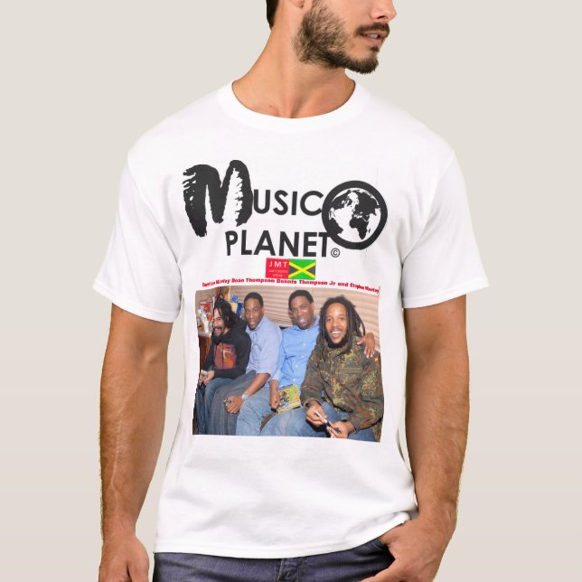 MUSIK PLANET T - Shirt der Männer (Vorderseite)