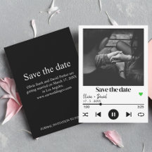 Musik Player Album Cover Foto Song Save the Date