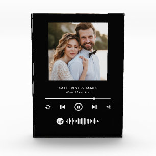 Musik-Player-Fotorahmen mit individuellem Spotify- Fotoblock