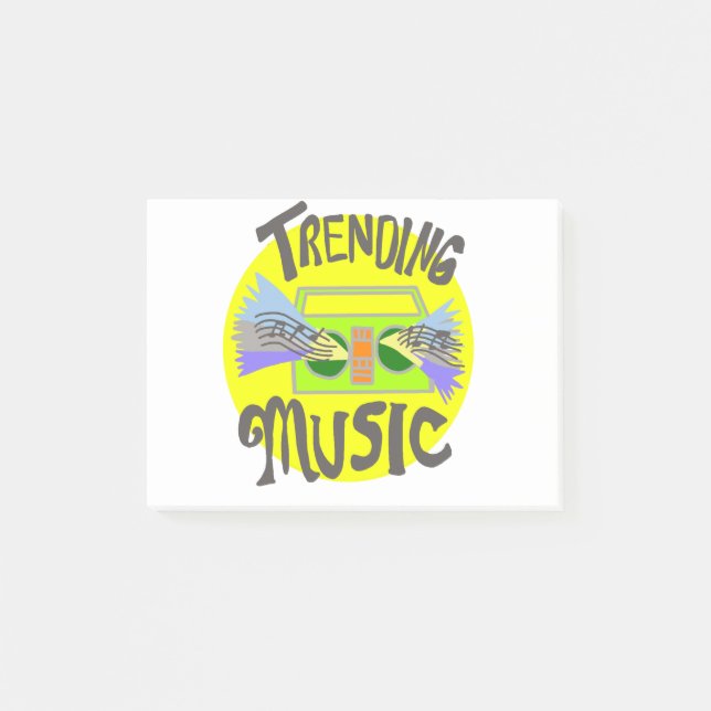 Musik, Post-it Klebezettel (Vorderseite)