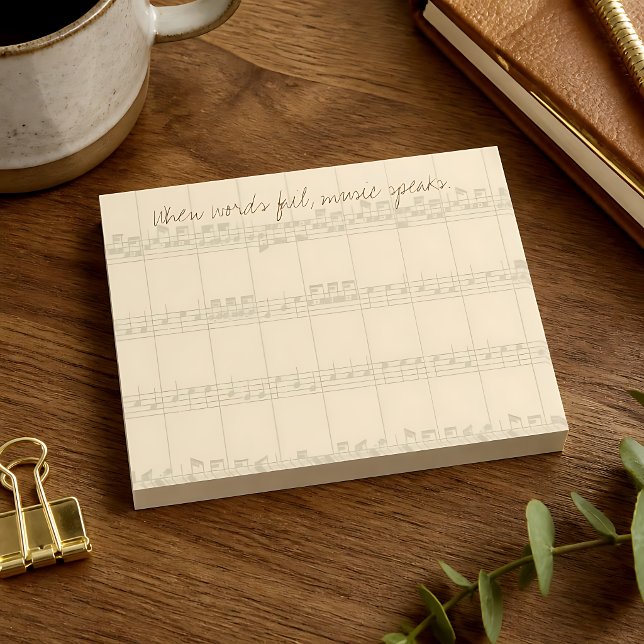 Musik Post-it Klebezettel (Von Creator hochgeladen)
