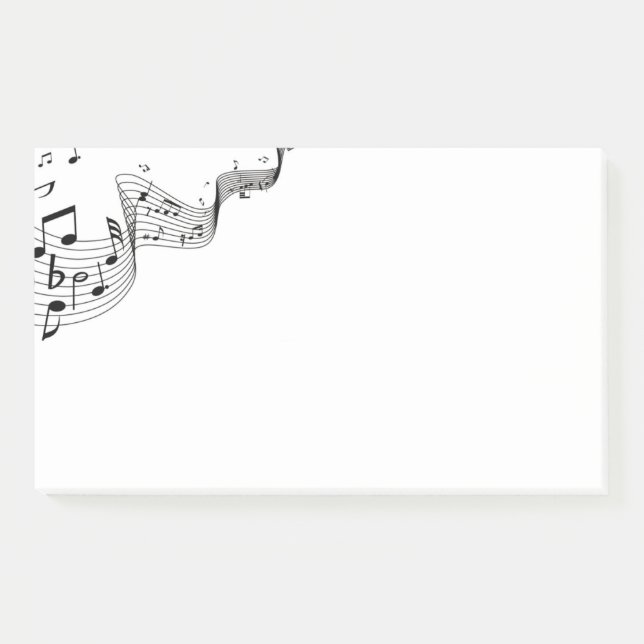 Musik-Post-it-Notes Post-it Klebezettel (Vorderseite)