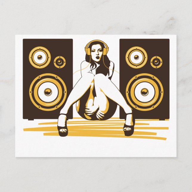 Musik Postkarte (Vorderseite)