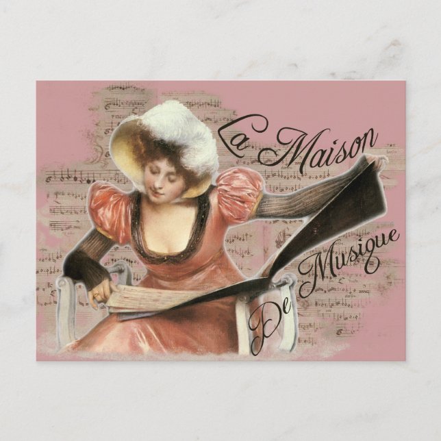 Musik Postkarte (Vorderseite)