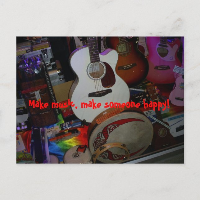 Musik Postkarte (Vorderseite)