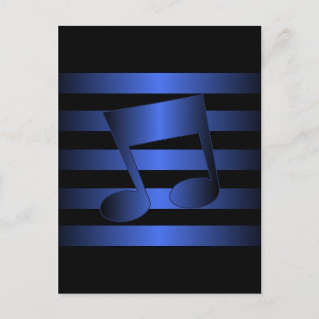 Musik Postkarte (Vorderseite)