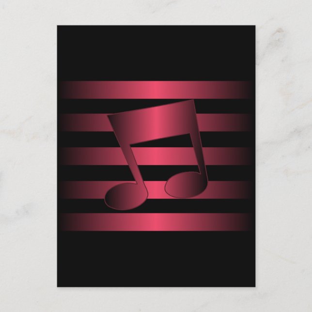 Musik Postkarte (Vorderseite)