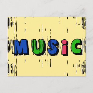 Musik Postkarte