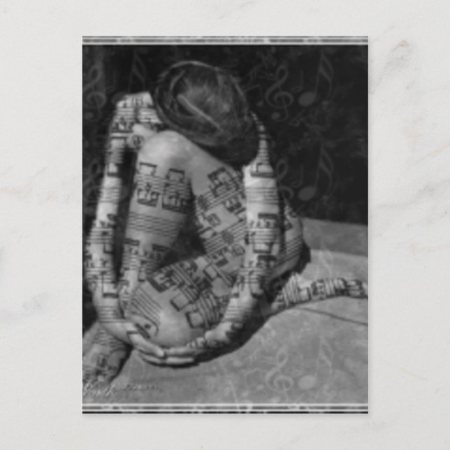 Musik Postkarte (Vorderseite)