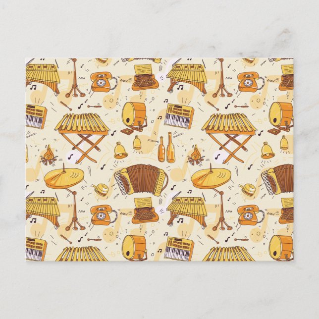 Musik Postkarte (Vorderseite)