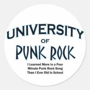 Musik-Punkrock Runder Aufkleber