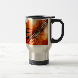 Musik reihte Instrument-Violinen-Schicksals-Tanz Reisebecher