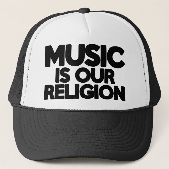 Musik-Religion Truckerkappe (Vorderseite)