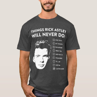 Musik Retrohings Rick Astley wird nie Halloween ma T-Shirt