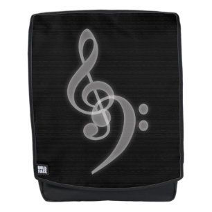 Musik - Rucksack "Treble and Bass Clef Boldface"