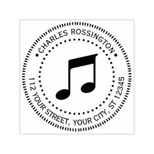 Musik - Rücksendeadresse von Musik Permastempel