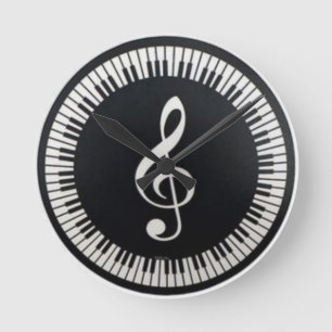 Musik Runde Wanduhr