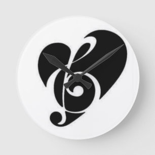 Musik Runde Wanduhr