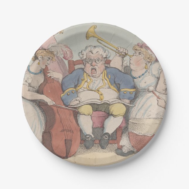 Musik - Rundpapier-Teller Pappteller (Vorderseite)