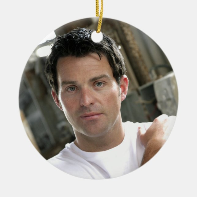 Musik Ryans Kelly - Verzierung - schlichtes Weiß T Keramikornament (Vorne)