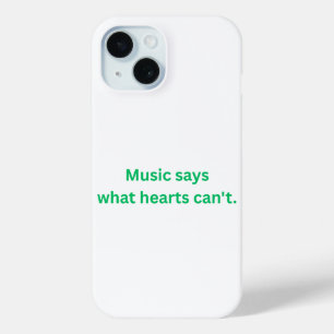 Musik sagt, was das Herz nicht kann Apple iPhone Case-Mate iPhone Hülle