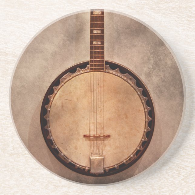 Musik - Schnur - Banjo Untersetzer (Vorne)