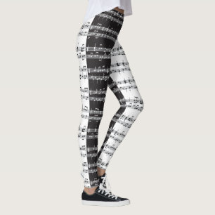 Musik-Score Leggings