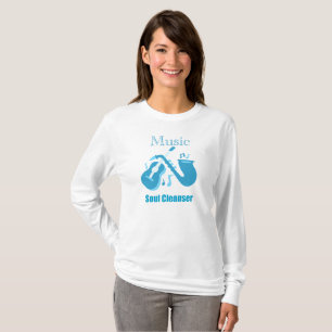 Musik-Seelenreiniger Gitarre und Saxophon Grafik T-Shirt