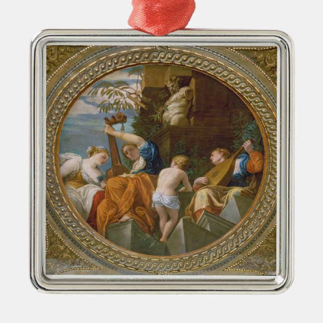 Musik Silbernes Ornament (Vorne)