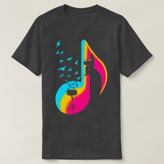 Musik - Snare Drum Player T-Shirt (Design vorne)