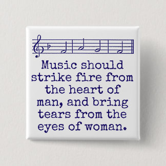 Musik sollte Feuer aus dem Herzen schlagen - Musik Button