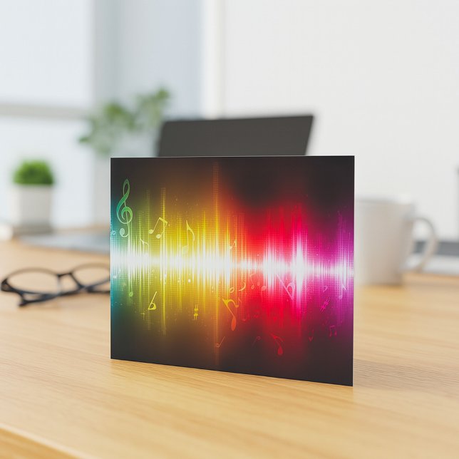 Musik-Spektrum-Schallwelle Lebendiger Audio-Visual Einladung (Von Creator hochgeladen)