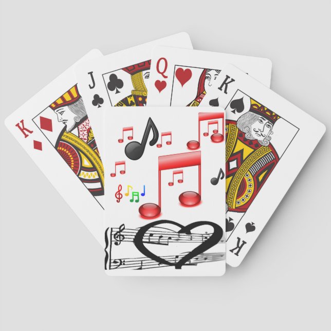Musik Spielkarten Deck (Rückseite)