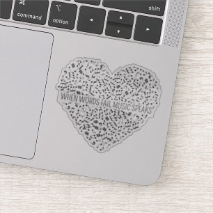 Musik spricht kundenspezifische Cut Aufkleber