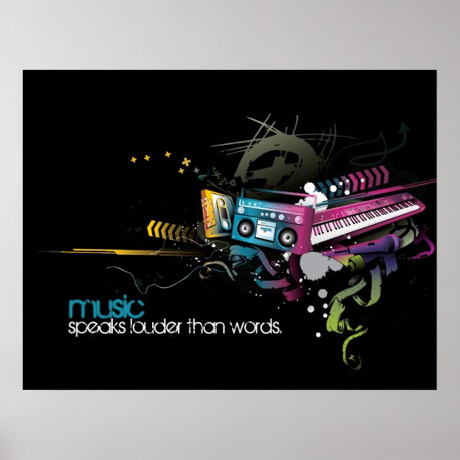 Musik spricht poster (Vorne)
