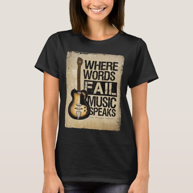 Musik spricht T-Shirt (Vorderseite)