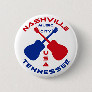 Musik-Stadt USA Nashvilles, Tennessee Button
