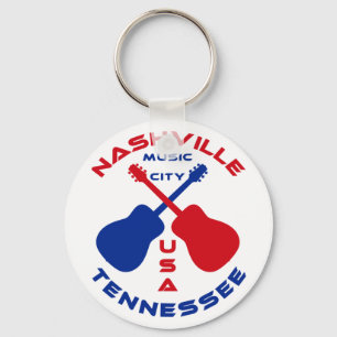 Musik-Stadt USA Nashvilles, Tennessee Schlüsselanhänger