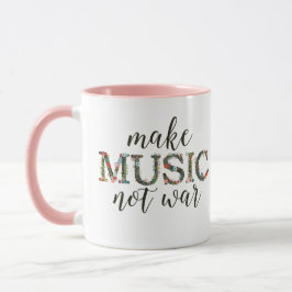 Musik statt Blumentext machen Tasse