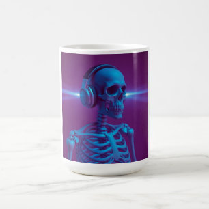 Musik stirbt nie Skelett Kaffeetasse