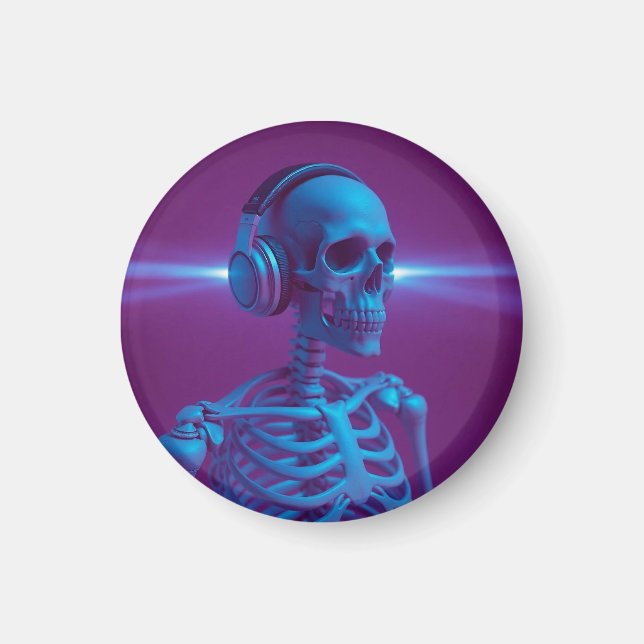 Musik stirbt nie Skelett Magnet (Vorne)