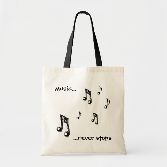 Musik stoppt nie Tasche (Vorne)