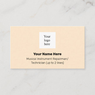 Musik-Store-Logo-Instrument Tech Blanched Almond Visitenkarte