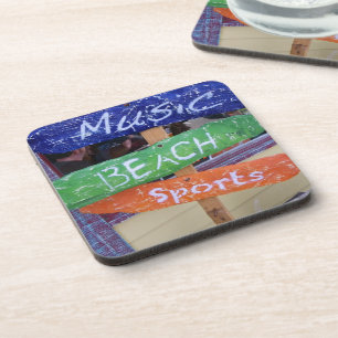 Musik, Strand, Untersetzer des Sportzentrums!
